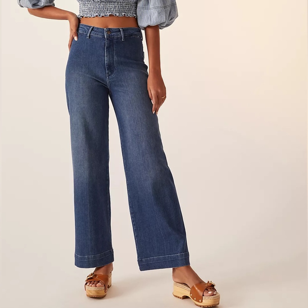 Anthropologie Pilcro The Skipper High-Rise Wide-Leg Jeans Size 29